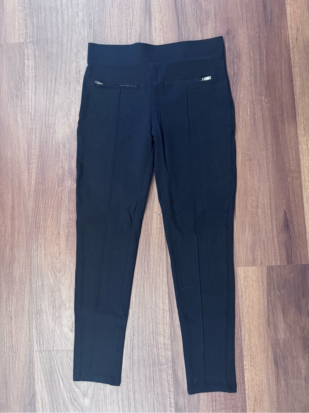 Black Zip Pocket Ponte Leggings